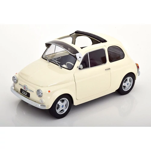 Fiat 500 F 1968 Custom 1:12 KKScale krém modellautó