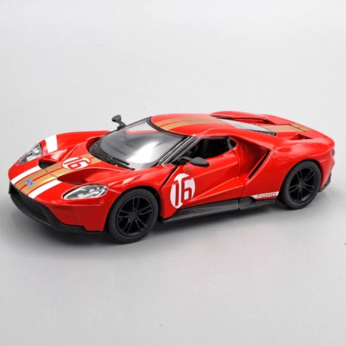 Ford Gt Kinsmart modell autó fehér