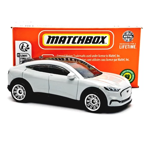  Ford Mustang Mach-E 1:64 Matchbox Ezüst Modellautó
