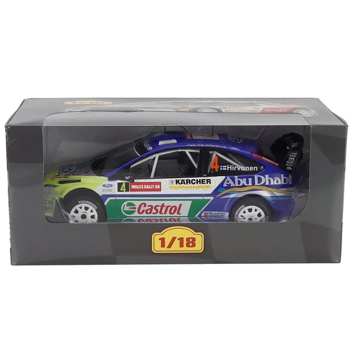 Ford England Focus WRC 1:18 Hirvonen vitrines Edicola autó modell