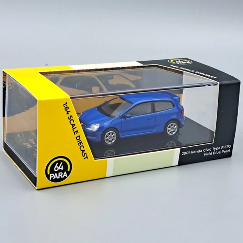 Honda Civic Type R 2001 1:64 Para64 kék fémautó modell