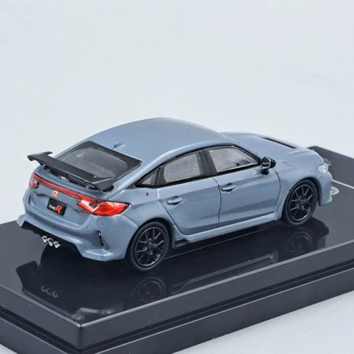 Honda Civic Type R 2023 1:64 Para szürke autó modell