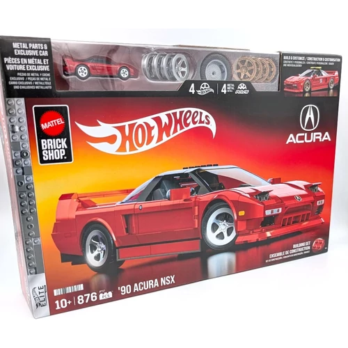 Hot Wheels 1:16-os autómodell építő szett Acura NSX 1990