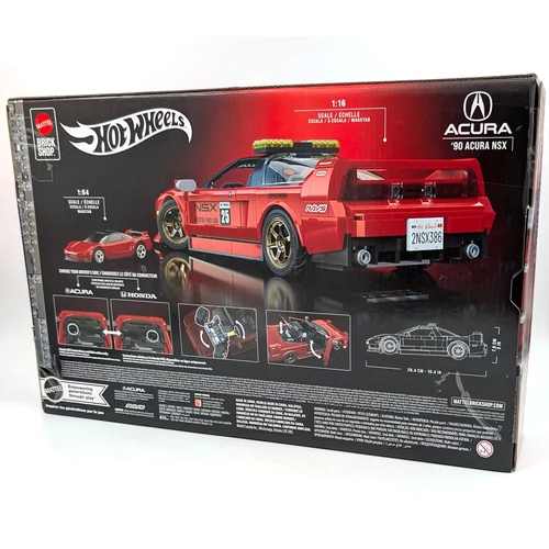 Hot Wheels építő szett Acura NSX 1990