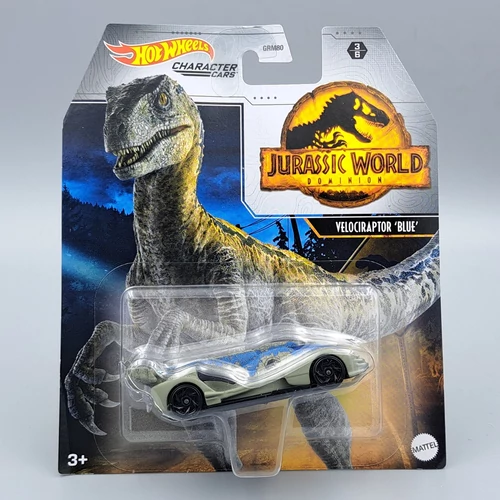 Jurassic World Velociraptor 36 HotWheels kisautó