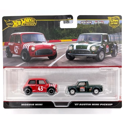 Hot Wheels Mini Morris+Mini Austin '67 kisautó
