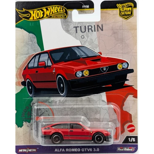  Alfa Romeo GTV6 Hot Wheels Car Culture autó modell kisautó
