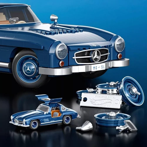 Hot Wheels építő szett Mercedes 300SL