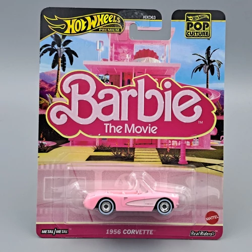 Corvette 1956 Barbie Hot Wheels 1:64 fém kisautó