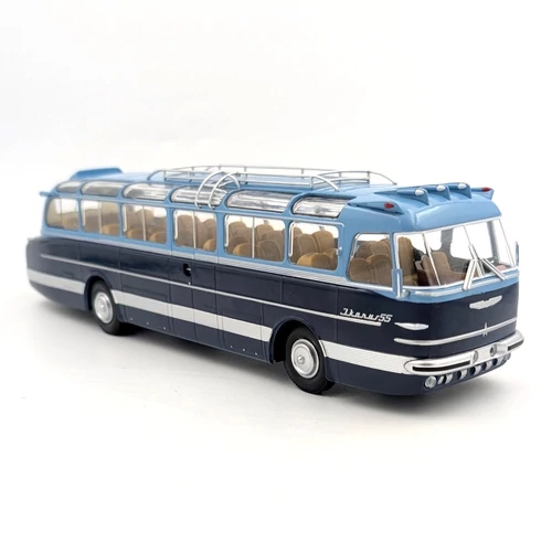 Ikarus 55 1:43 retró autóbusz modell kék Premium Classixxs