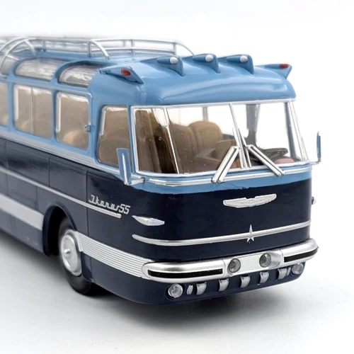 Ikarus 55 1:43 retró autóbusz modell kék Premium Classixxs