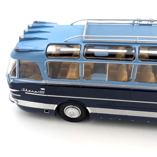 Ikarus 55 1:43 retró autóbusz modell kék Premium Classixxs