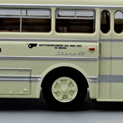 Ikarus 66 3 ajtós KVK Annaberg 1964 1:87 Brekina autóbusz modell