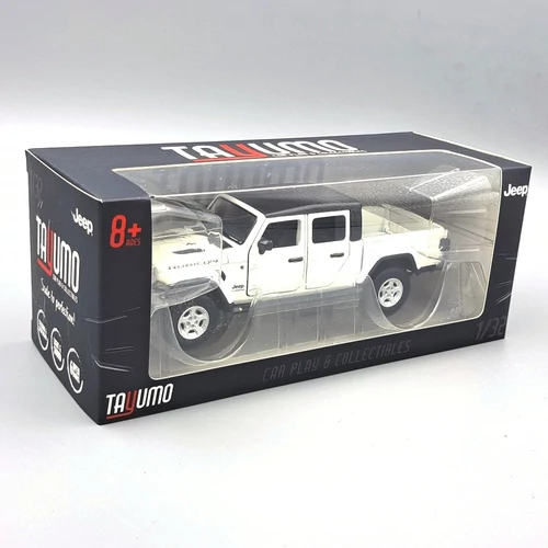 Jeep Gladiator Rubicon fehér 1:32 Tayumo fém autómodell