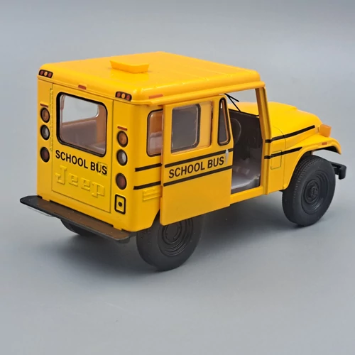 Jeep DJ-5B 1971 iskola busz Kinsmart autó modell-játékautó