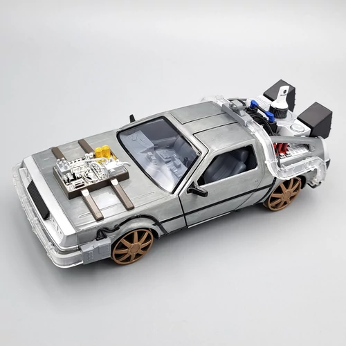 Delorean Time Machine 3. világítós Jada fém modell autó