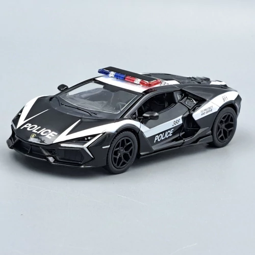Lamborghini Revuelto rendőr Kinsmart modellautó