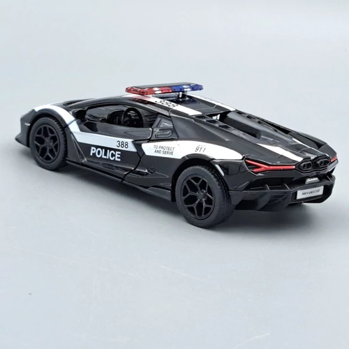 Lamborghini Revuelto rendőr Kinsmart modellautó