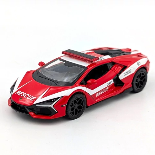 Lamborghini Revuelto tűzoltó autómodell Kinsmart