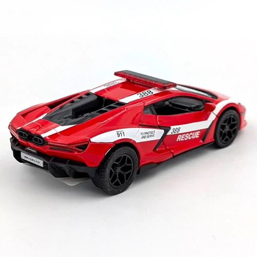 Lamborghini Revuelto tűzoltó autómodell Kinsmart