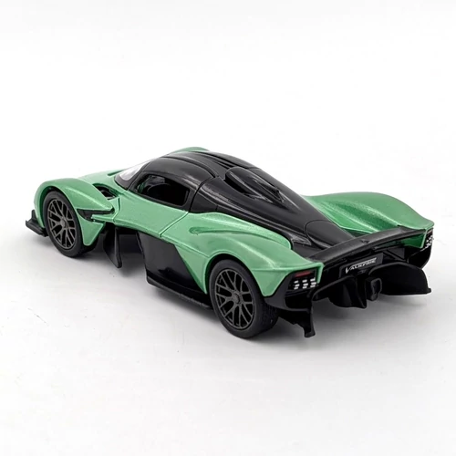 Aston Martin Valkyrie Kinsmart zöld játékautó