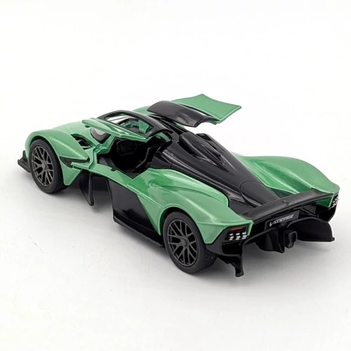 Aston Martin Valkyrie Kinsmart zöld játékautó