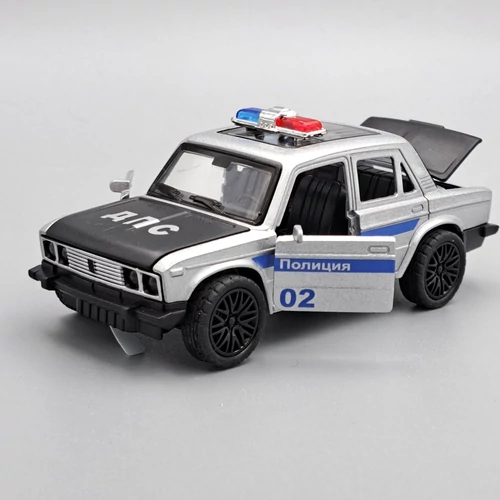 Speciális jármű Lada 1500 ezüst fém játék autó