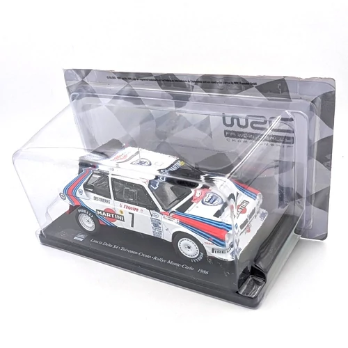 Lancia Delta S4 #7 Monte-Carlo 1986 1:24 Atlas retró versenyautó modell