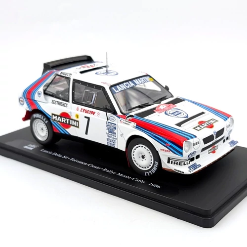 Lancia Delta S4 #7 Monte-Carlo 1986 1:24 Atlas retró versenyautó modell
