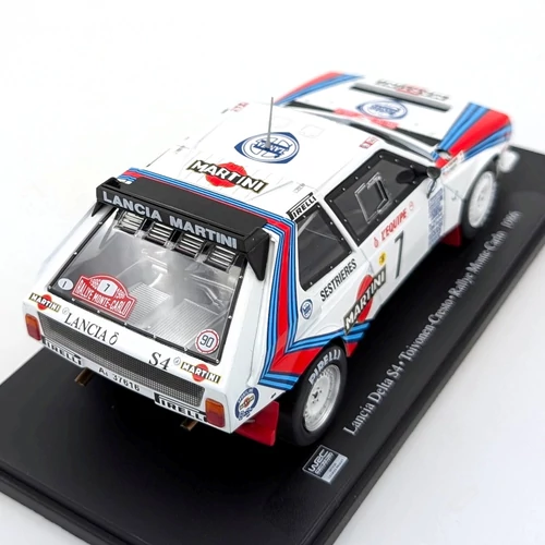 Lancia Delta S4 #7 Monte-Carlo 1986 1:24 Atlas retró versenyautó modell