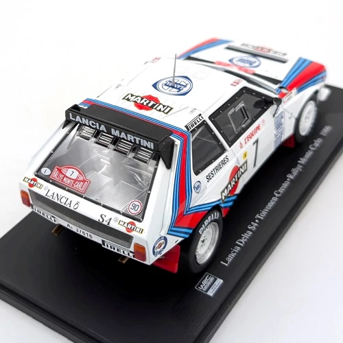 Lancia Delta S4 #7 Monte-Carlo 1986 1:24 Atlas retró versenyautó modell