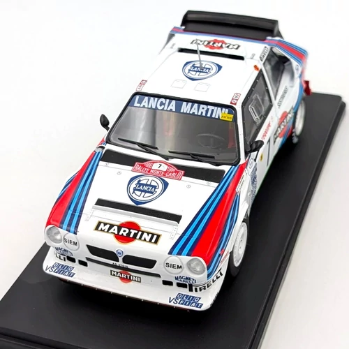 Lancia Delta S4 #7 Monte-Carlo 1986 1:24 Atlas retró versenyautó modell