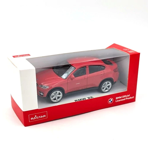 BMW X6 1:43 piros modellautó Rastar