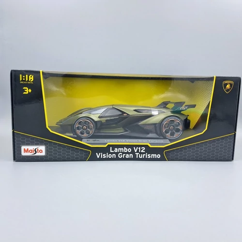 Lamborghini V12 Grand Turismo 1:18 zöld Maisto autó modell