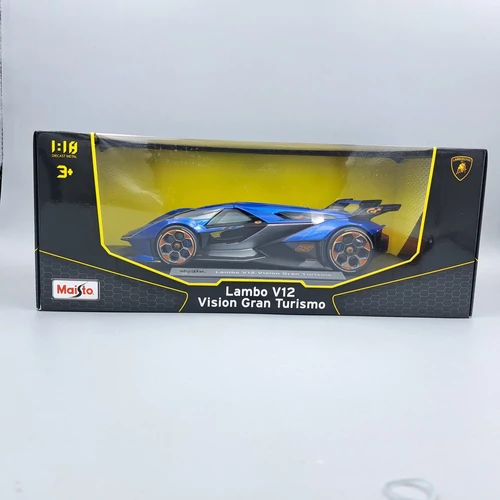 Lamborghini V12 Grand Turismo 1:18 kék Maisto fém autó modell