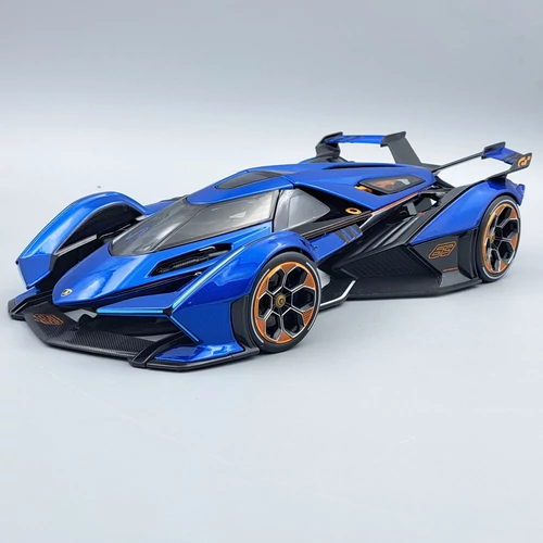 Lamborghini V12 Grand Turismo 1:18 kék Maisto fém autó modell