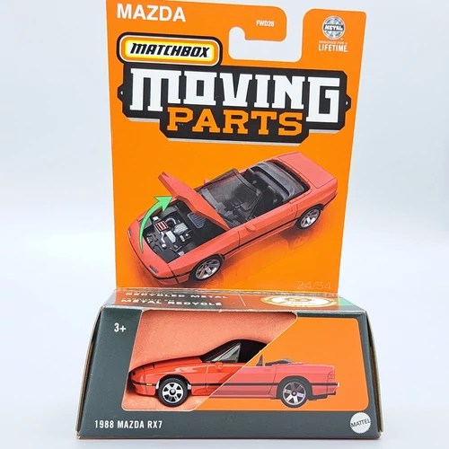 Mazda RX7 1988 1:64 Matchbox Moving Part fém kisautó
