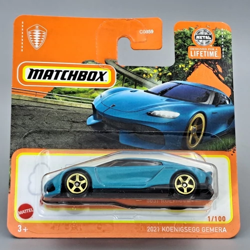 Koenigsegg Gemera 2021 1:64 Matchbox fém autó modell