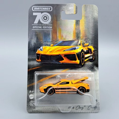 Chevy Corvette 2020 1:64 Matchbox modell autó