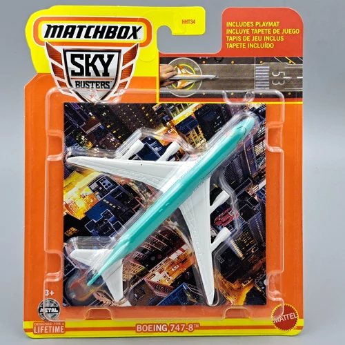 Boeing 747-8 repülőgép modell Matchbox