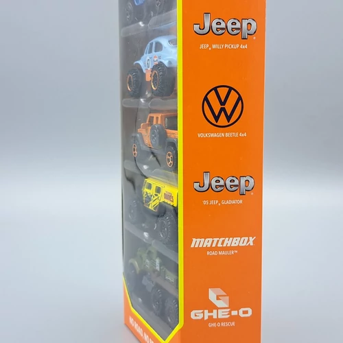 Matchbox 5db-os szett-No Road,No Problem kisauzó