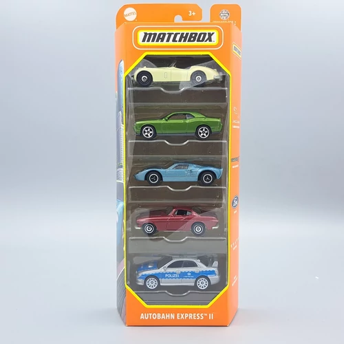 Matchbox 5db-os szett-Autobahn Express 2 fém kisautó