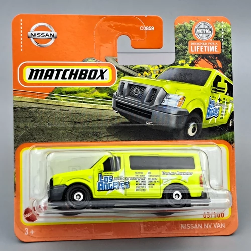 Nissan NV VAN 1:64 Matchbox sárga  autómodell