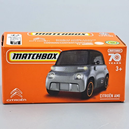 Citroen AMI 1:64 Matchbox szürke fém kisautó