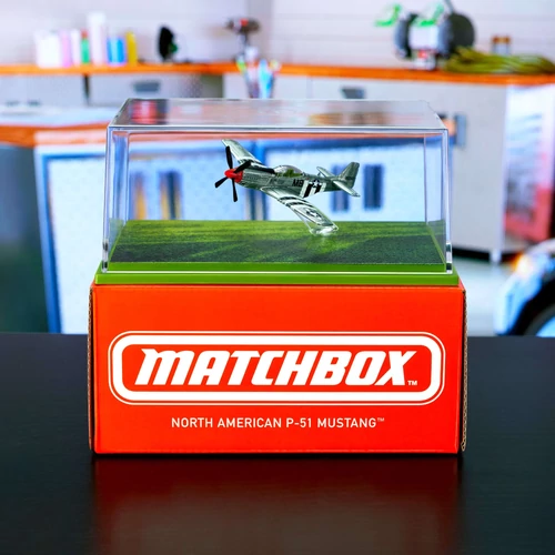 North American P-51 Mustang Matchbox repülőgép modell