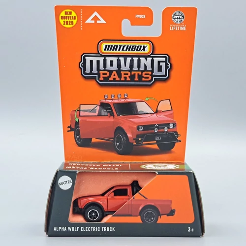 Alpha Wolf Electric Truck Moving Parts Matchbox kisautó