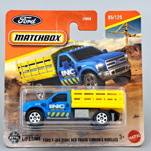 Ford F-350 Stake Bed Truck Matchbox kisautó