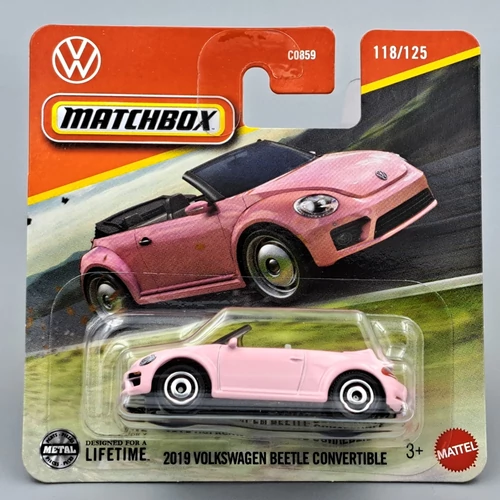 Volkswagen Beetle Convertible 2019 fém autó modell