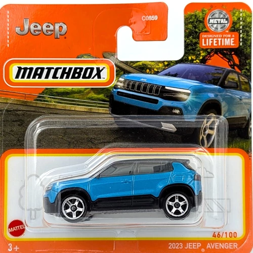 Jeep Avenger Matchbox 1:64 kék autó modell