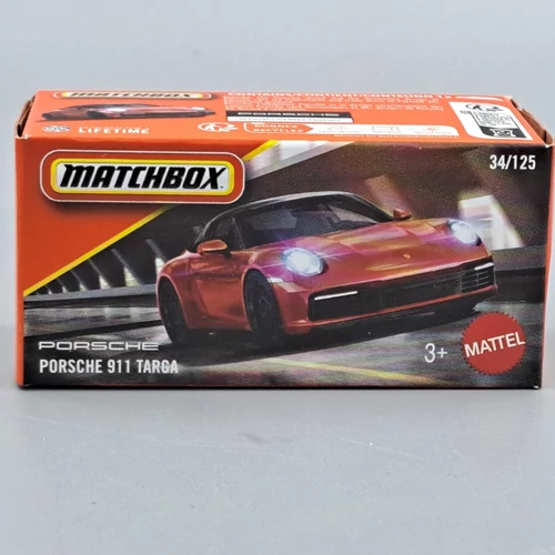  Porsche 911 Targa piros Matchbox modellautó kisautó